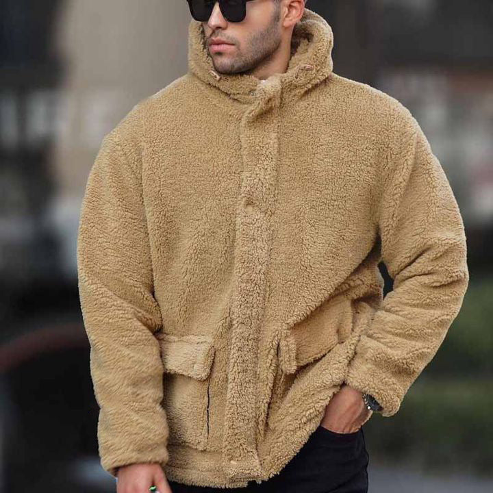 Men’s Autumn-Winter Hooded Fleece Jacket 2026