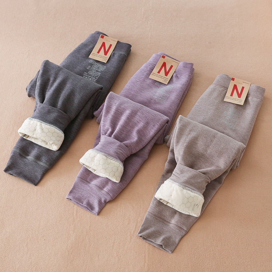 Children's Three-Layer Wool Thermal Pants 520g Winter WearII