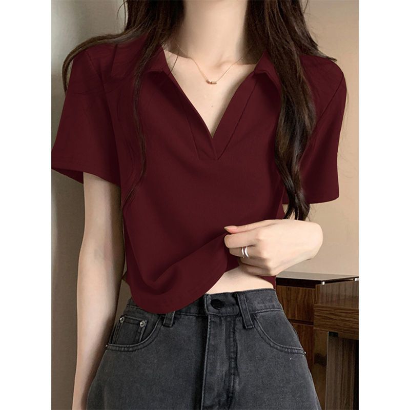 Burgundy Slim Collar Shirt