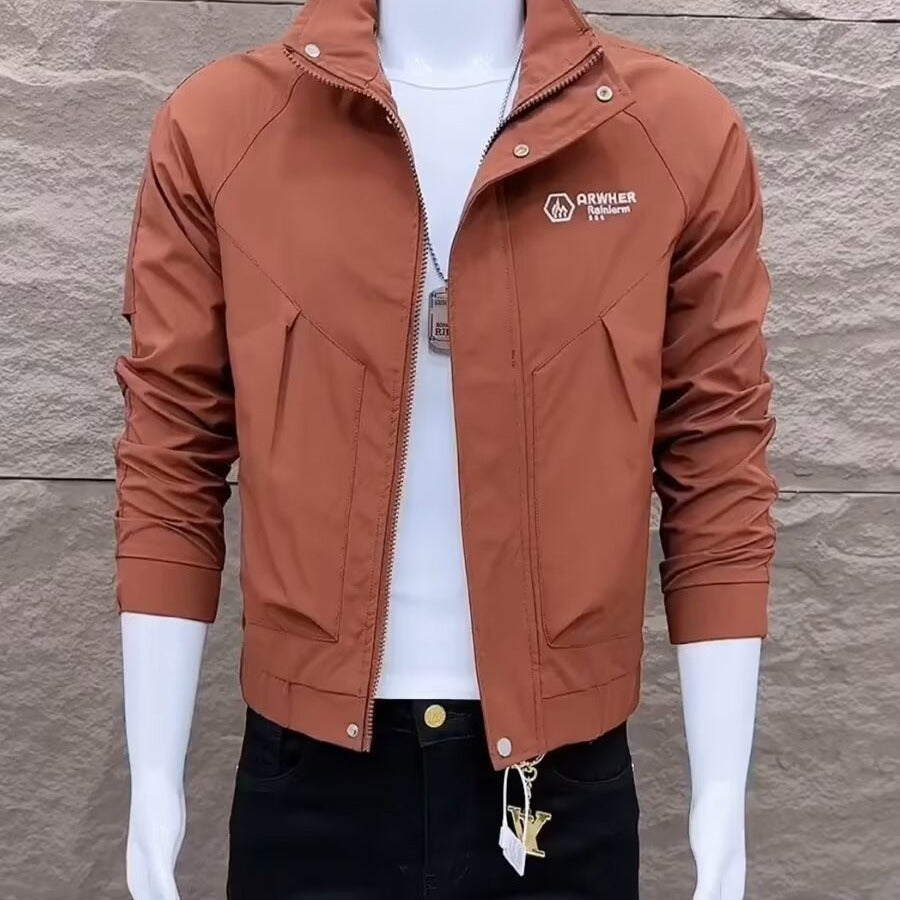 Men’s 2026 Korean Slim-Fit Collar Jacket – Spring/Autumn