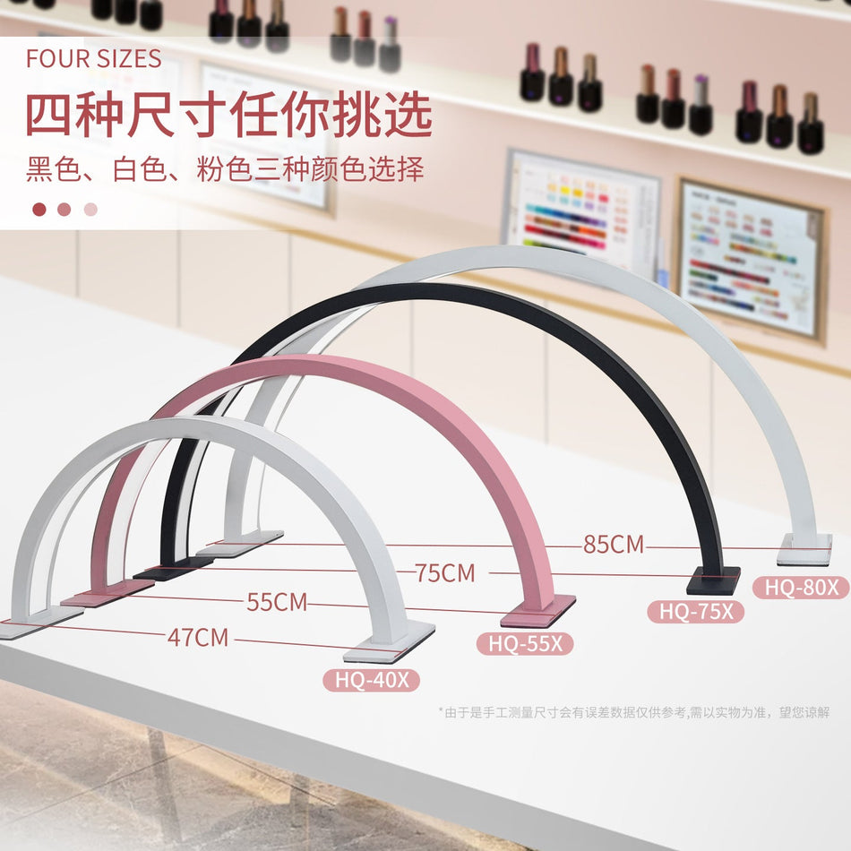 Desktop Half-Moon LED Nail & Eyelash Lamp – Shadowless Eye