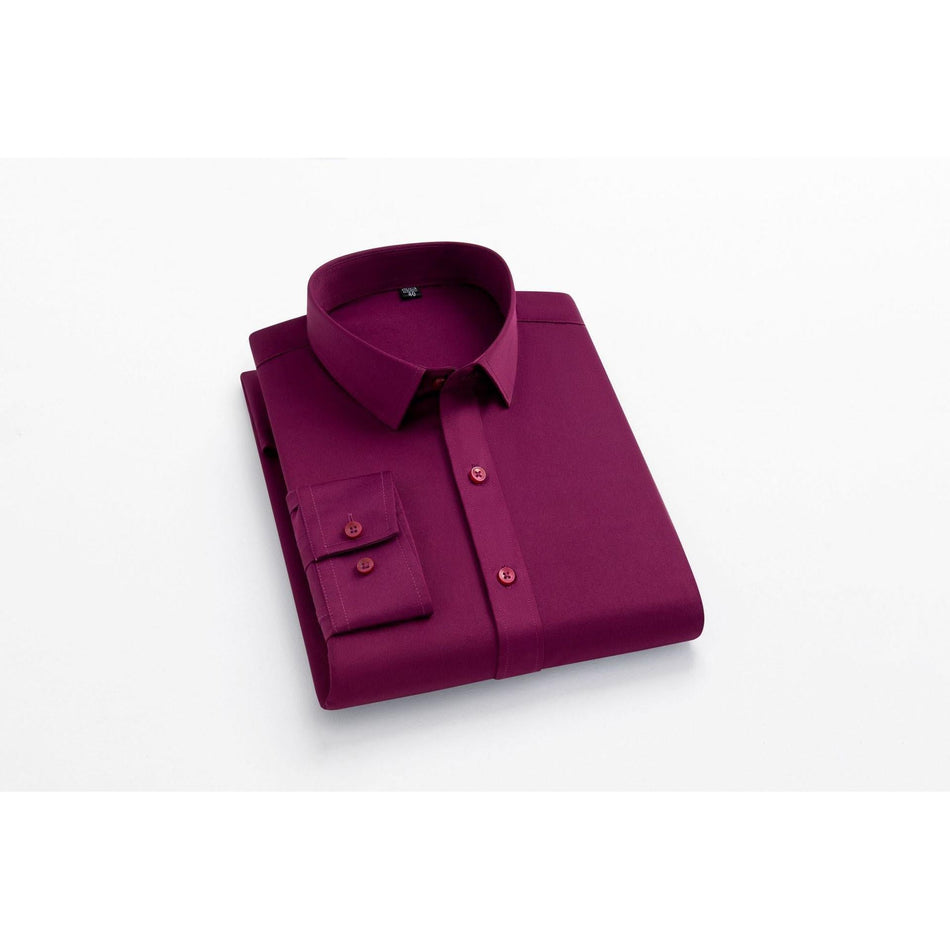 INSTOCK-Men's Stretch Non-Iron Business Shirt & Wrinkle-Free