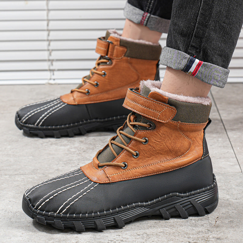 Leather Boots for Men 2025 | Fleece-Lined Warmth