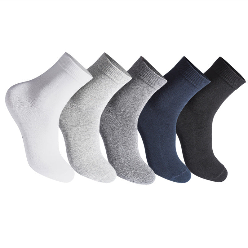 PACK OF 10-Men's Silver Ion Antibacterial Cotton Business Socks
