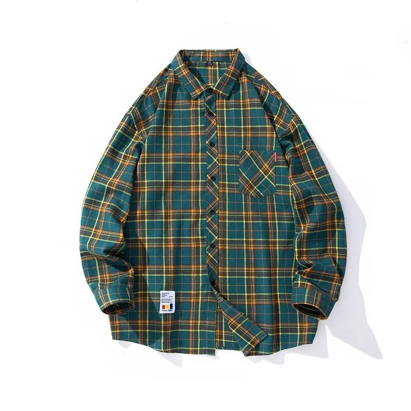 Men's Versatile Retro Silk-Linen Loose Long-Sleeve Shirt