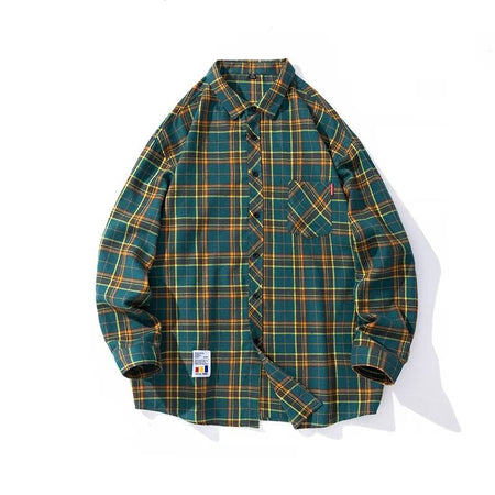 Men's Versatile Retro Silk-Linen Loose Long-Sleeve Shirt
