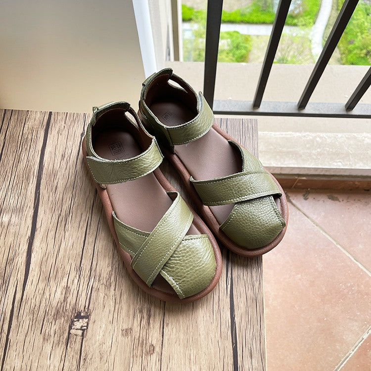 INSTOCK-Women's Artistic Flat Beach Roman Sandals  Summer 2025