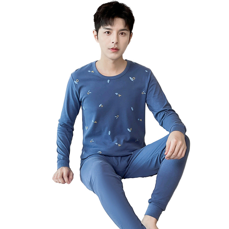 Men’s Pure Cotton Thermal Set | Thin Autumn Winter Base Layer