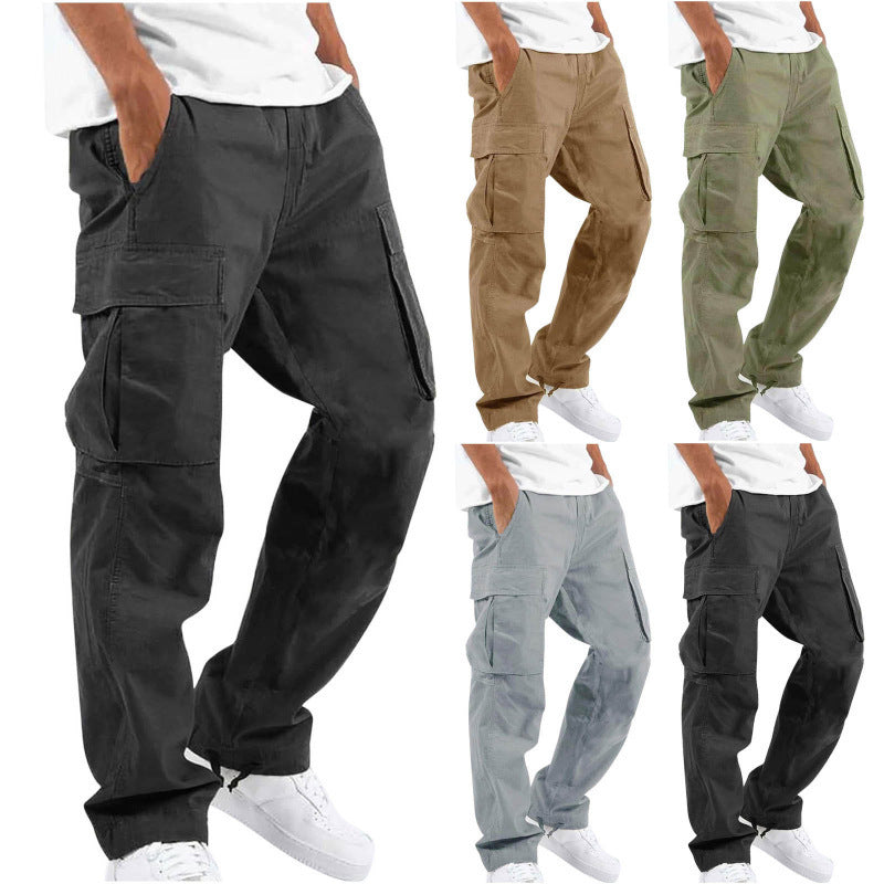 STOCK-Men’s 2025 Drawstring Casual Pants – Multi-Pocket Trendy