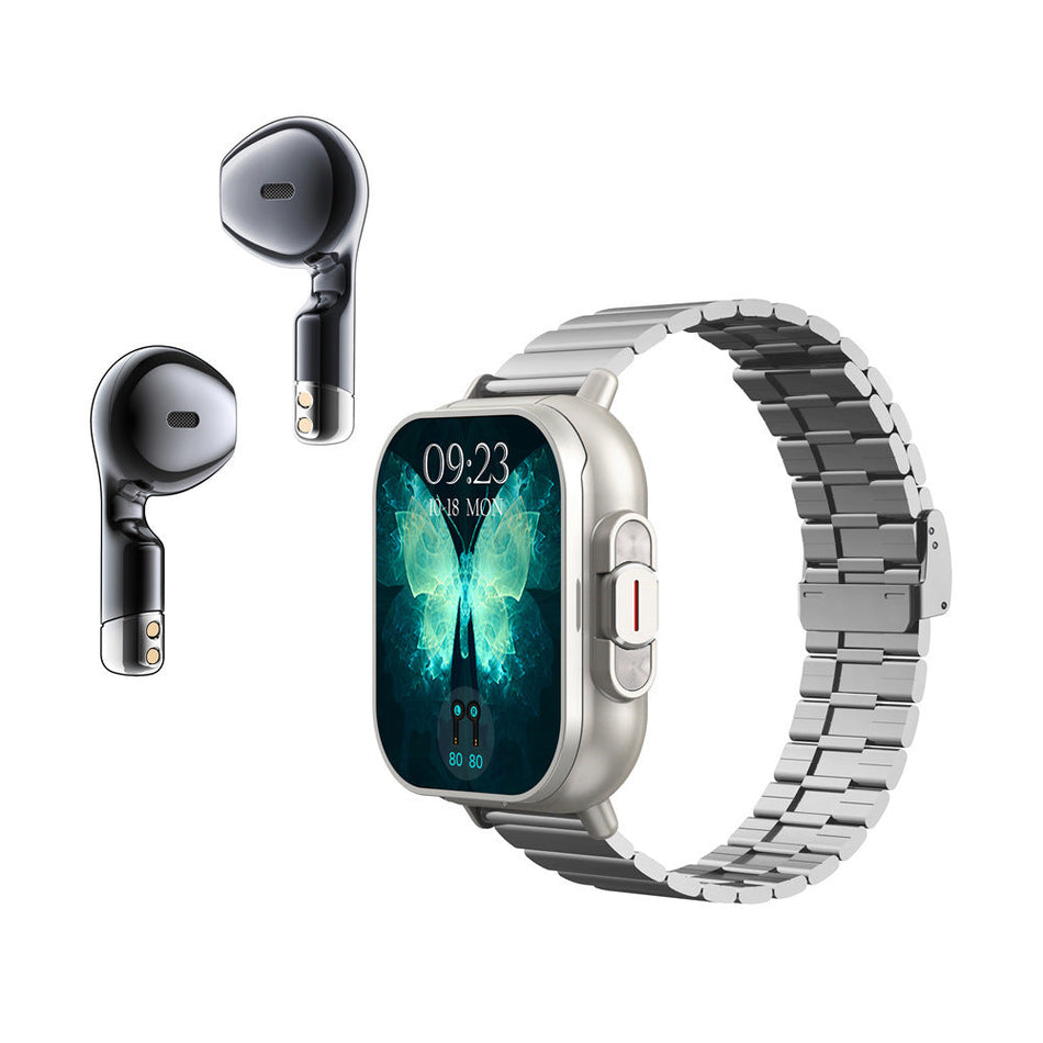 D8 2-in-1 Smart Watch with Bluetooth Call & Headset
