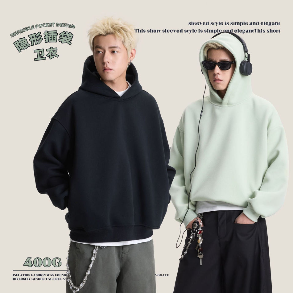 CATTEE 420g Heavy American Hooded Sweater Men Hoodie
