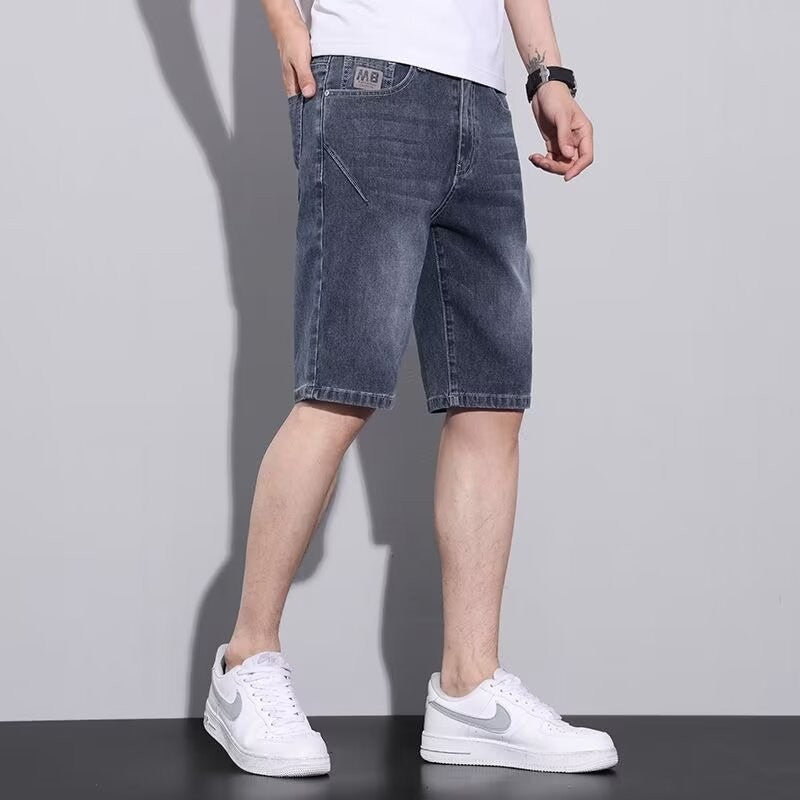 INSTOCK-Men’s Summer Denim Shorts | Loose Fit 5-Point Stretch