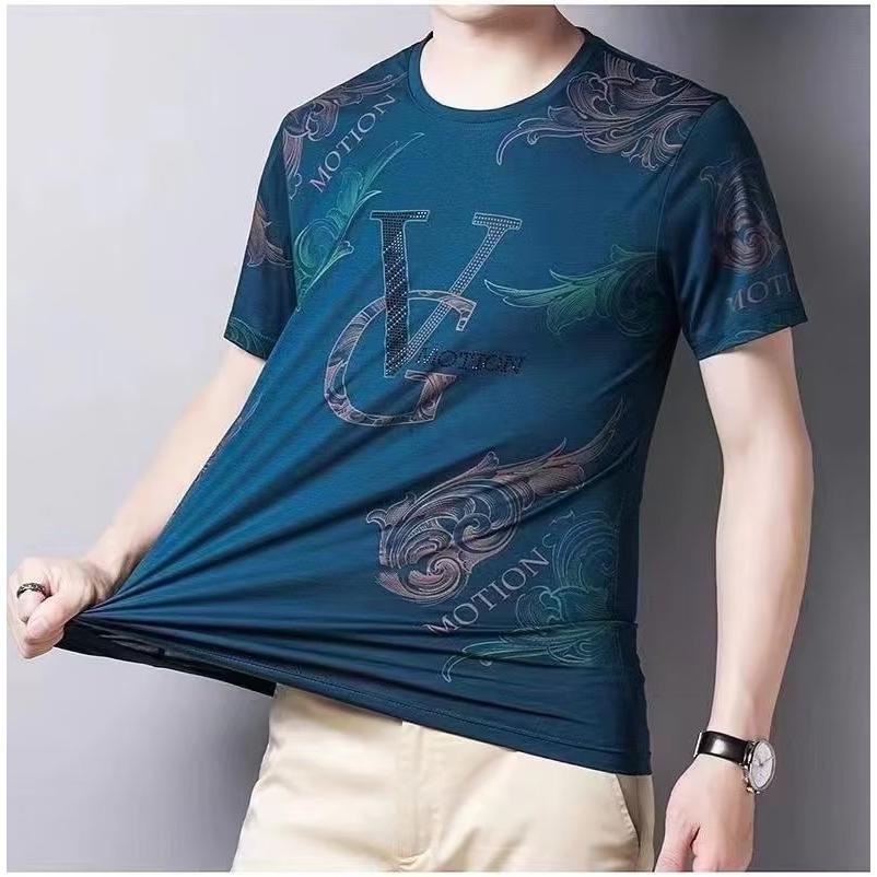 INSTOCK-Men's Korean Style Summer T-Shirt – Trendy & Plus Size