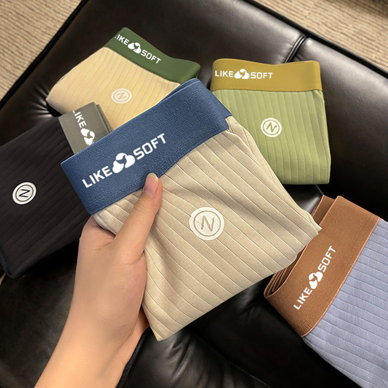 STOCK-Pack of 3 and 6 Mixed Color Men's Cotton Antibacterial