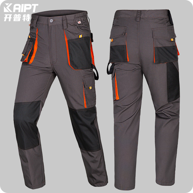 Multi-Pocket Work Overalls – Loose Durable Auto Repair Pants
