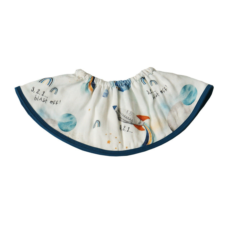360° Bamboo Cotton Baby Bib – 4-Layer Soft Gauze