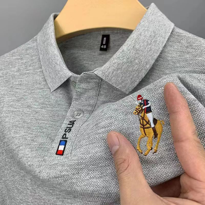 STOCK-Men’s Summer Lapel T-Shirt – Cool, Casual & Stylish