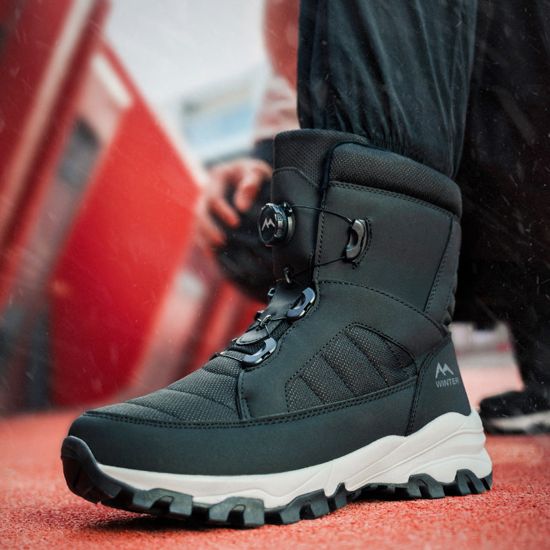 INSTOCK-Winter Men’s & Women’s Snow Boots Fleece-Lined Waterproof