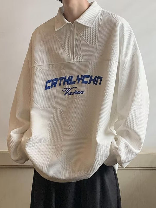 Boys’ Half-Zip Polo Shirt Autumn New 2026