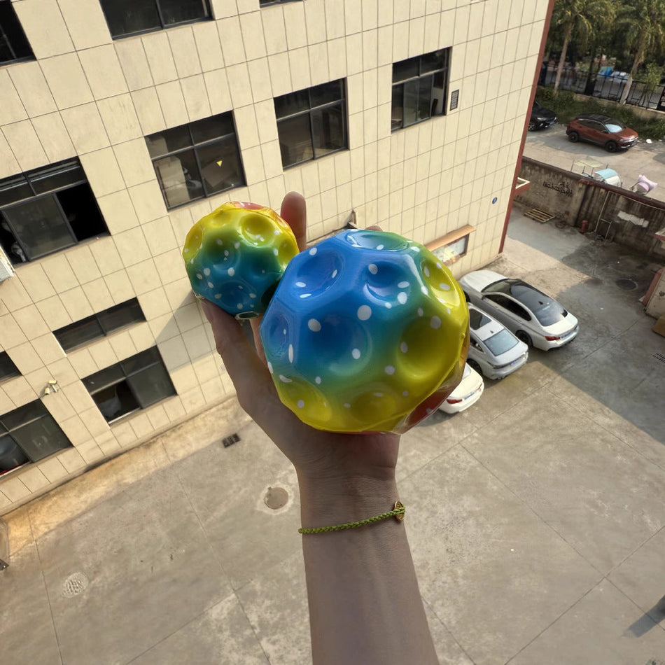 10cm Jumbo Starry Sky Colorful PU Bouncy Ball