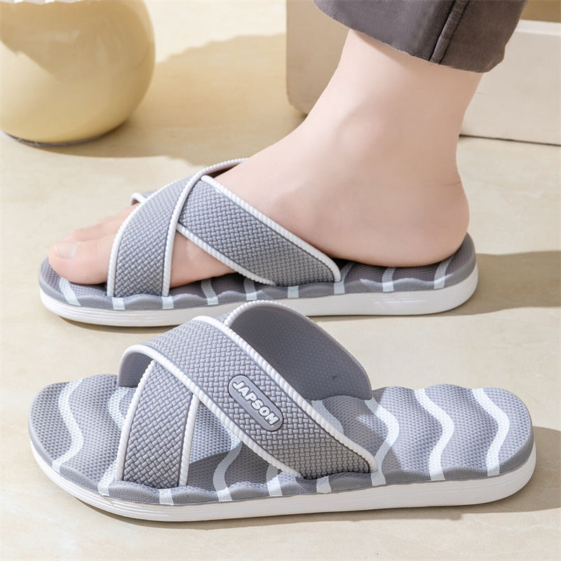 Unisex Non-Slip EVA Slippers – Thick-Soled Home & Bath