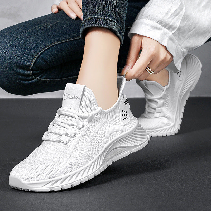 Plus Size Women’s Flying Knit Soft Sole Summer Sneakers