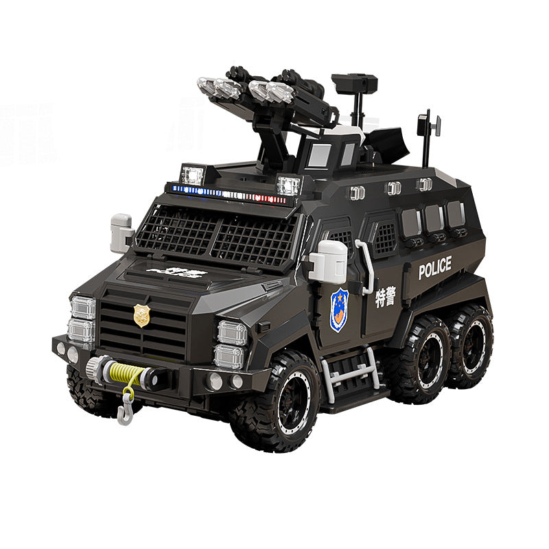 TigerForce X-Armor Police Car – Sound & Light Robot Toy