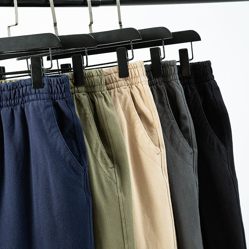 Men’s Retro Joggers | Japanese Style Washed Casual Pants