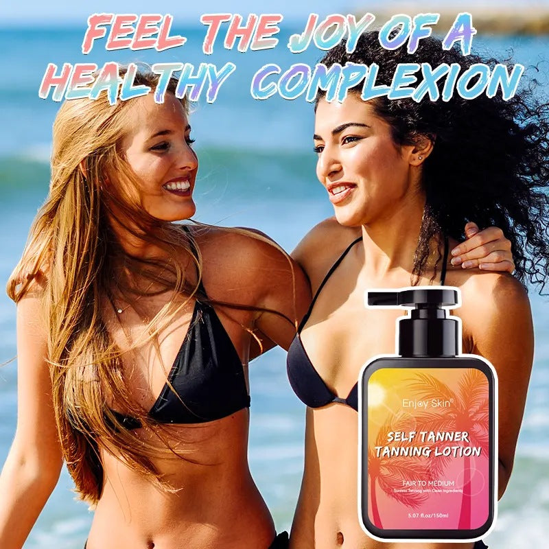 Sun-Free Self-Tanning Lotion – Coconut Essence Indoor Bronzing