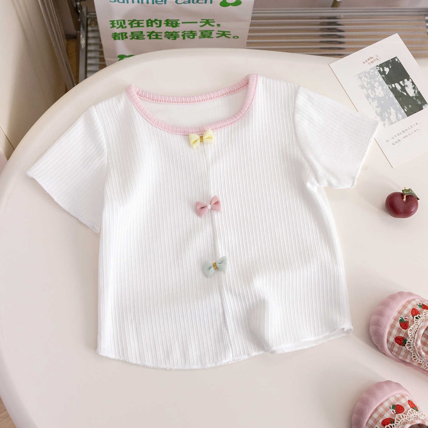 Girls Summer Short Sleeve T-Shirt – Soft Casual Top – T-Shirts – Image 8