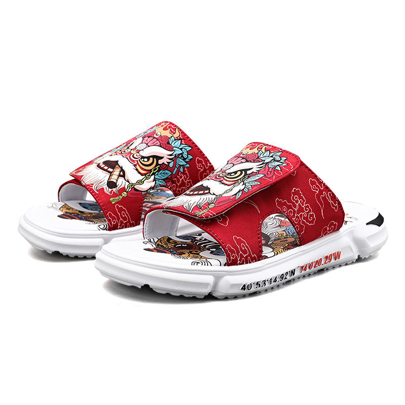 Men's Ethnic Style Trendy Slippers – Bold & Thick-Soled 🩴🌍