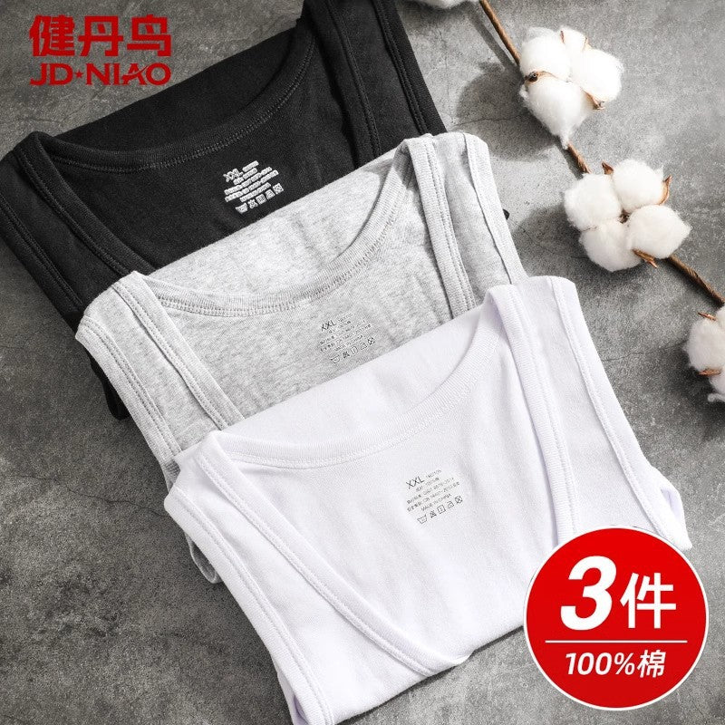 Loose Cotton White Vest – Soft & Breathable Undershirt