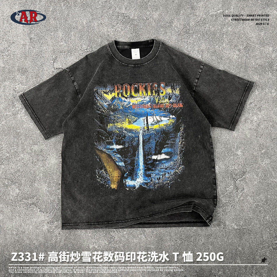 Snowflake Print T-Shirt