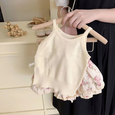 Baby Girls Rose Bud Suspender Shorts Set – Baby & Children's Outfits – Image 7