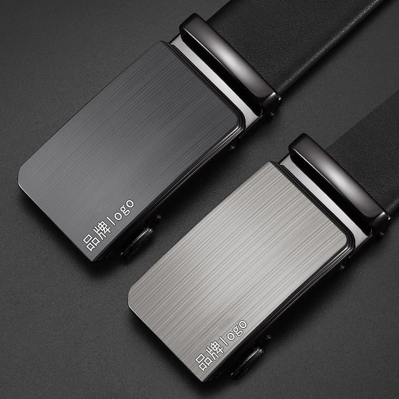 Men’s Crocodile Leather Belt – Auto Buckle Cowhide