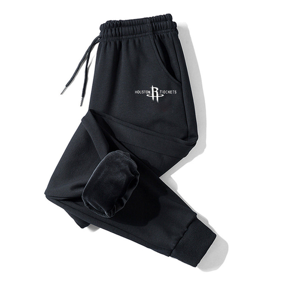 Men’s Fleece-Lined Thickened Harem Jogger Sweatpants Winter