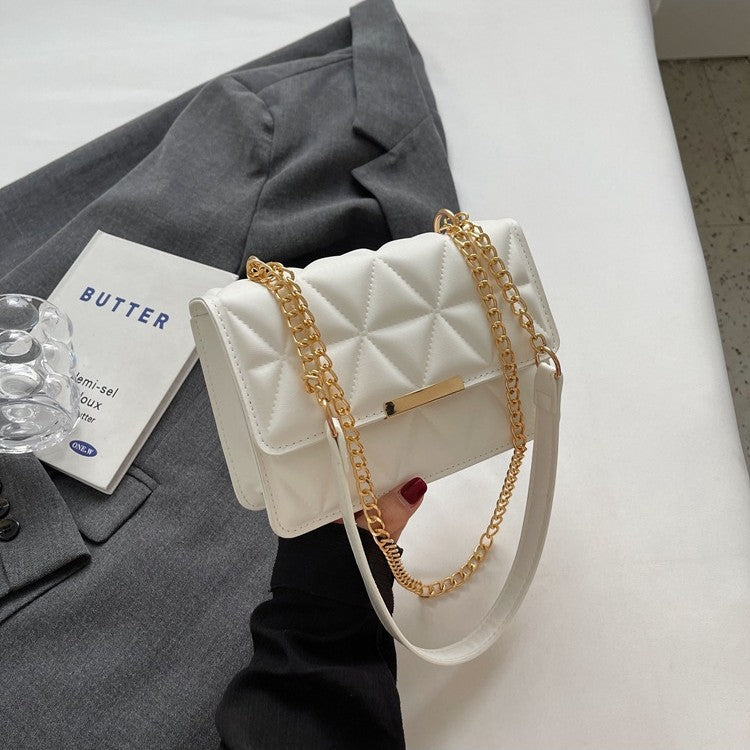 STOCK-Korean Style Chain Crossbody Small Square Bag for Women