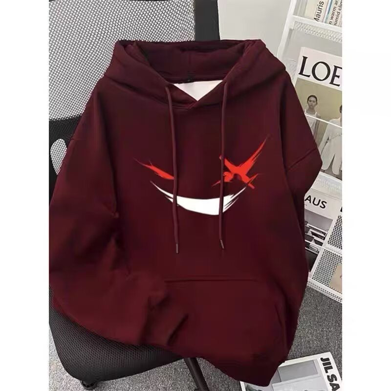 Men’s Velvet Hooded Sweatshirt Trendy Loose Outerwear