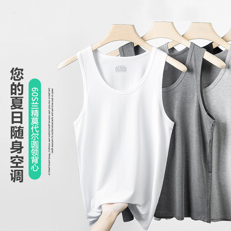 Men’s 60-Count Modal Vest – Soft Comfortable Sleeveless To