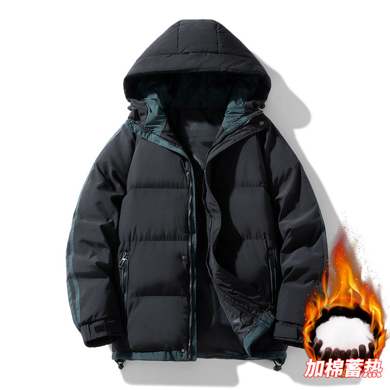 Men’s 2026 Hooded Cotton Coat Autumn Winter Casual Loose