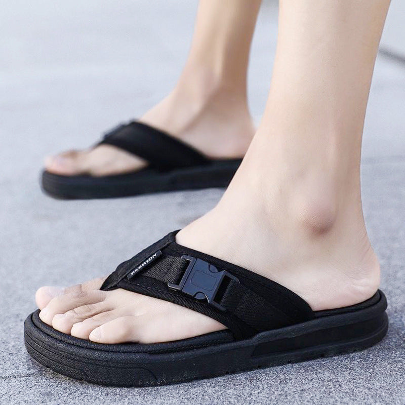 STOCK-2025 Men’s Flip-Flops – Trendy Non-Slip Beach Slippers