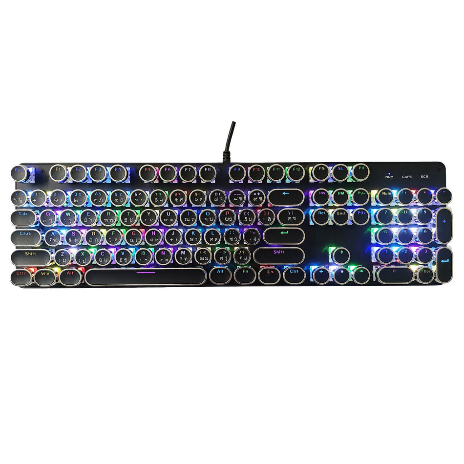 104-Key RGB Mechanical Gaming Keyboard Green/Black Switch