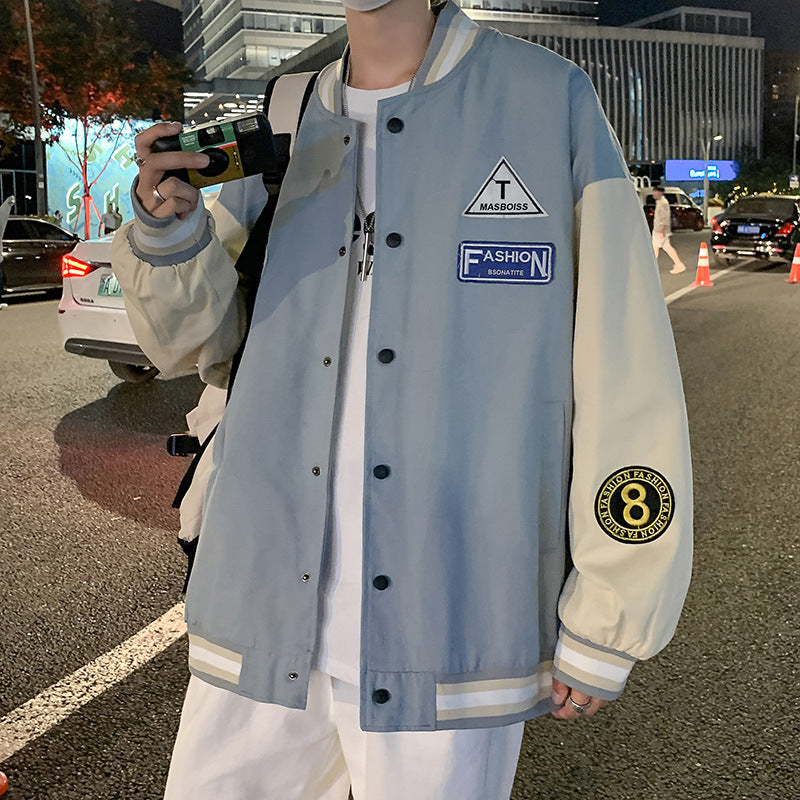 STOCK-Men's Hong Kong Style Baseball Coat – Summer Casual Jacket