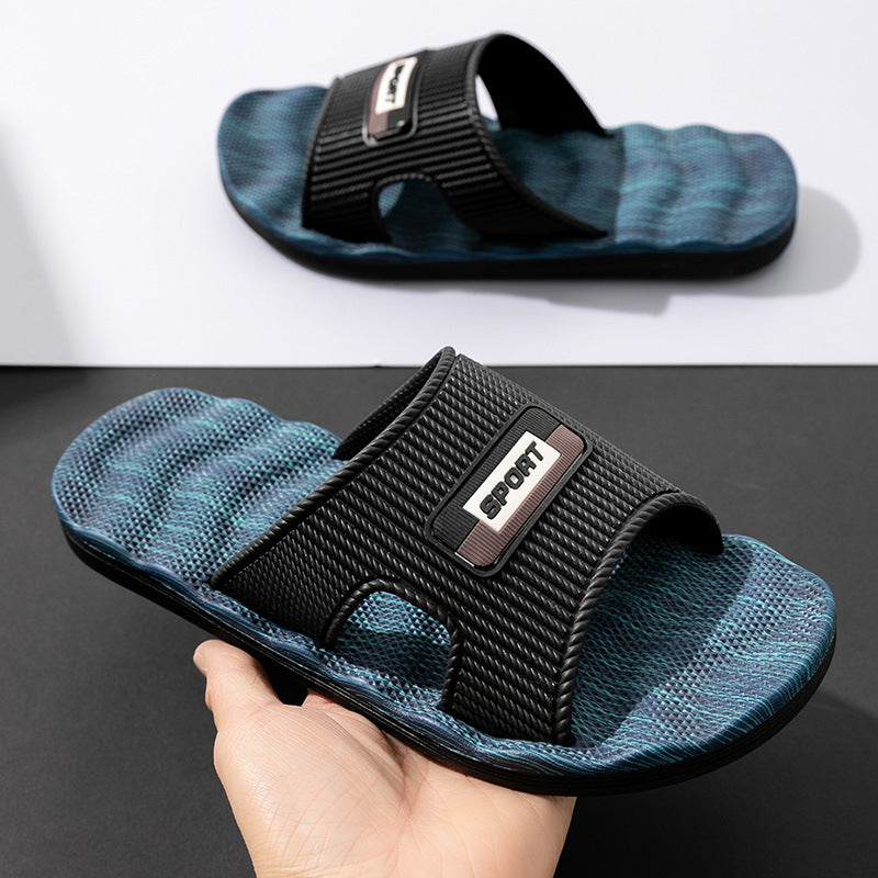 Men’s Four-Season EVA Slippers – Thick-Bottom Non-Slip Massage