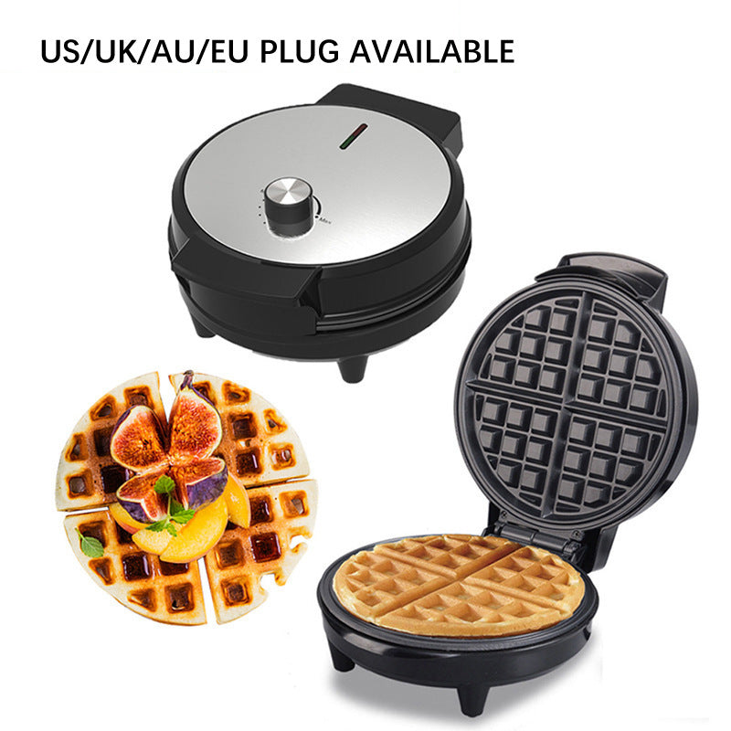 Round Waffle Maker with 7-Level Temperature Control