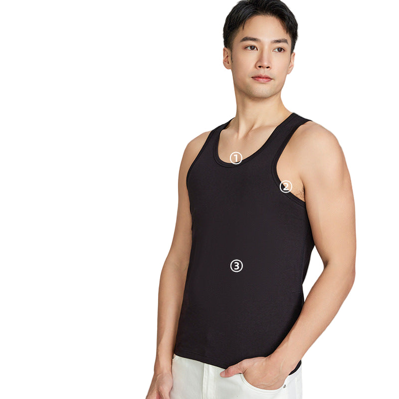 Unisex Cotton Sleeveless Vest – Breathable Fitness Sports Base