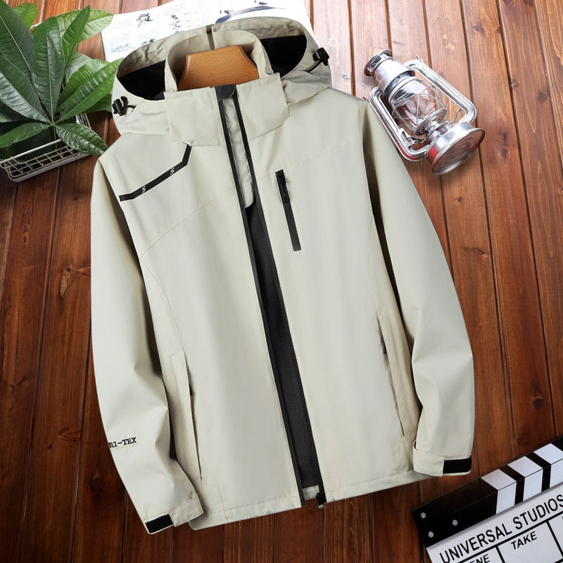 Men’s Waterproof Winter Hooded Windbreaker