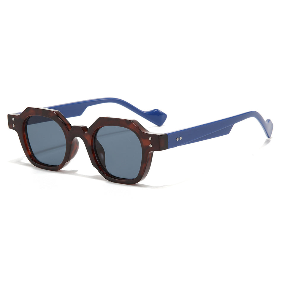 STOCK-European and American retro polygonal sunglasses