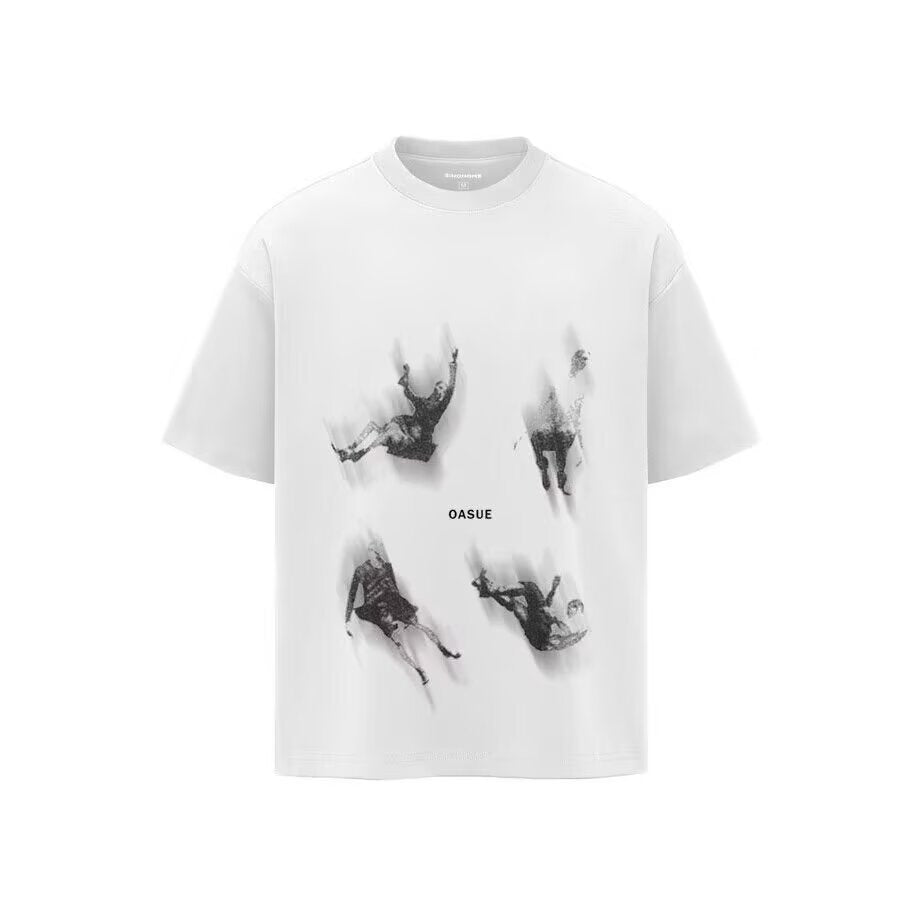 Men’s Artistic Portrait T-Shirt – Loose Summer Trendy Fit