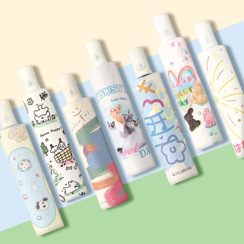 Dual-Use UV Protection Folding Umbrella for Men – Compact & Auto